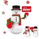 44pcs 3D Puzzle Snowman  Building Model Kit Christmas Decor Gifts Assemble Size 31x21x35cm