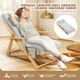 Angle Adjustable Recliner Lounge Chair W/Neck Back Heated Massaging Cushion Vibrating Seat-Portable