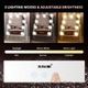 9-Bulb 3 Light Coulr Makeup Hollywood Vanity Mirror Adjustable Brightness