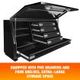 Waterproof Anti Rust Ute Tool Box Trailer Drawer Truck Shelf W/Safe Dual T Lock,Extra Forklift Slots