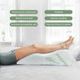 Ergonomic Design Leg Rest/Support Pillow Bed Elevation Cushion W/Gel Momory Foam,Bamboo Cover