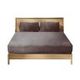Ultra Soft Fitted Bedsheet with Pillowcase Double Size Mink