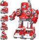 5in1 Fire Truck Toy Take Apart Robot Transformer Toys STEM Toy Vehicles Christmas Birthday Gifts