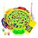 Electric Musical Rotating Fishing Toy Children Fishing Toy Rotary Fishing Set Interactive toys