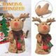 Christmas New Electric Music Doll Rotating Deer Ornament Gift Doll