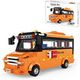 School Bus Toys For Kids Children's Building Blocks  Bus Vehicles Model Kid's Creative Car Gift Construction PlaySet