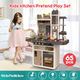 65 PCS Kitchen Playset Cooking Pretend Play Educational Toy Set with Sound Lighting Steam