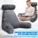 Bed Reading Pillow Husband Cushion Backrest Detachable Neck Roll Shredded Memory Foam Gray