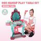Kids Vanity Set Girls Makeup Playset Princess Dressing Table and Chair Pretend Play Toy
