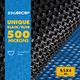 500 Micron Solar Swimming Pool Cover Bubble Blanket 9.5mx4m Blue Black