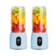 2X Portable Mini USB Rechargeable Handheld Juice Extractor Fruit Mixer Juicer Blue