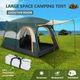 6 Person 2 Room Tent Camping Shelter Beach Sun Shade Family 325X215X185CM Green White