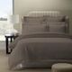 Royal Comfort 1200 Thread count Damask Stripe Cotton Blend Quilt Cover Sets Queen Pewter