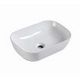 Ceramic Bathroom Basin Vanity Sink Above Counter Top Mount Bowl 46 x 32.5 x 12.5cm WHITE