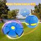 Kids Flat Throw Disc Ball Flying UFO Magic Balls With Led Light For Children's Toy Balls Boy Girl Outdoor Sports Toys Gift Color Blue