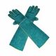 Safety Gloves Ultra Long Leather Green Pets Grip Biting Protective Gloves For Catch Dog Cat Reptiles Animal