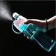 Portable Water Spray Cup 600ml, Solid Plastic Bottle For Summer Sports