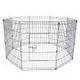 Pet Playpen Foldable Dog Cage 8 Panel 42in