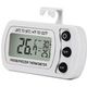 Waterproof Digital Thermometer and Cooler, Max | Min Record Function with Large LCD Display, White