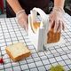 Toast slicer for bread and toast, bending and thickness adjustable bread slicer