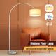 White Arc LED Floor Lamp Corner Standing Reading Light Adjustable Living Room Bedroom