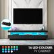 Black LED TV Stand Unit Storage Cabinet Entertainment Console High Gloss Front 3 Drawer