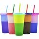 Creative water cup PP material temperature sensitive plastic color cup (5 colors)