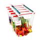 Hanging Storage Rack Refrigerator Hanging Storage Clip Sliding Rail Tray for Food Bag Fridge Organizer Useful Things for Home Include 6 food bags