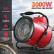 Industrial Fan Heater 2 in 1 Portable Electric Hot Air Blower Carpet Dryer for Shed Warehouse Workshop SAA 3000W