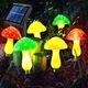Outdoor Solar Garden Lights (6 Mushroom Lamps) 8 Modes Waterproof for Garden Yard Lawn Pathway