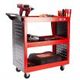 BULLET Tool Trolley Cart Storage 3-Tier Metal Rolling Steel Mechanic Utility