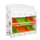 Levede Kids Toy Box Organiser Bookshelf 6 Bins Display Shelf Storage Rack Drawer