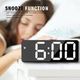Digital Alarm Clock, LED Clock for Bedroom, Electronic Desktop Clock with Temperature Display