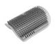 Cat self groomer with soft catnip cats wall corner massage scrubs face with a tickle comb(Gray)