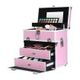 Portable Makeup Case Cosmetic Organiser Box Beauty Travel Suitcase 5 in 1  Pink