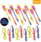 25 Sets Flying Light Sets with Elastic Slingshot, Helicopter, Rocket and Arrow Lights for Party Outdoor Game for Kids