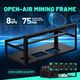 8GPU Mining Frame Graphics Card Holder Open Air Rig Case Rack Motherboard Bracket
