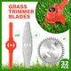 Blade Cutter Mowing Lawn Cutting Grass Replace for Cordless Grass Trimmer Strimmer Blades 32pcs
