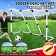 Portable Soccer Goal Nets 2-in-1 Pop-up Football Goals Set Easy Assembly for Kids Adult 240x156x83cm