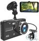 Dash Cam MASO Dual Lens Full HD 1080P 4 inch IPS Car DVR Camera Front+Rear Night Vision Video Recorder G-sensor Parking Mode WDR