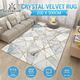 Area Rug Floor Mat Large Non Slip Bedroom Living Room Carpet Soft Velvet Marbling Style