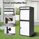 Letterbox Parcel Mailbox Freestanding Drop Post Delivery Box Locking for Home Package