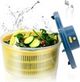 Electric Salad Spinner 3L Vegetable Washer USB Electric Chargeble Lettuce Cleaner and Dryer BPA Free