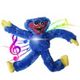 Glowing Singing Huggy Wuggy Plush Toys  Poppy Playtime Toy 40cm Monster Horror Doll Gifts Color Blue