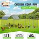 Chicken Run Coop Walk In Chook Shelter Pen Rabbit Hutch Dog Cat Enclosure Bird Cage Extra Large 280x570x195cm