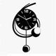 Decorative Wall Clock for Living Room Decor, Modern Large Battery Operated Pendulum Wall Clocks for Bedroom Office