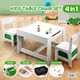 Kidbot Childrens Table and Chair Set 2 in 1 with Chalkboard Wooden Kids Multifunctional Desk Activity Play Centre