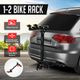 2 Bike Rack Bicycle Rear Carrier for Car SUV Foldable 2 Inch Hitch Receiver Steel 50Kg