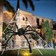 Halloween Decorations Outdoor 200" Halloween Spider Web + 47" Giant Spider Black Fake Hairy Spider with Triangular for Outside Yard,Lawn,Tree