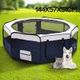 Eight Panel Portable Pet Kennel-Blue